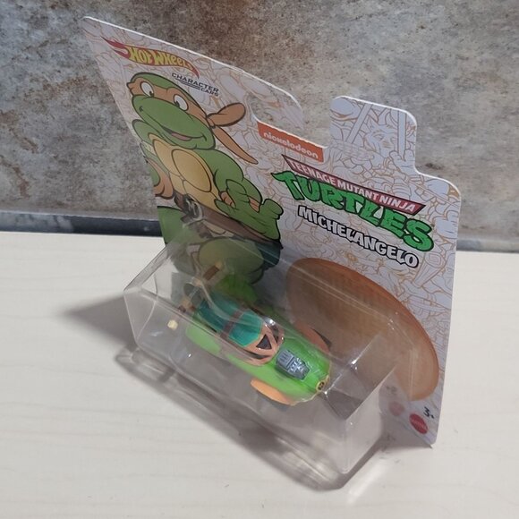 Hot Wheels Character Car Michelangelo Teenage Mutant Ninja Turtles 2020 - Picture 6 of 9